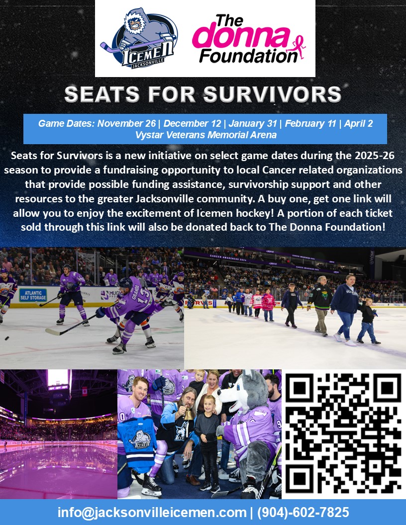 Seats for Survivors 2025 – The Donna Foundation Icemen Seats for Survivors